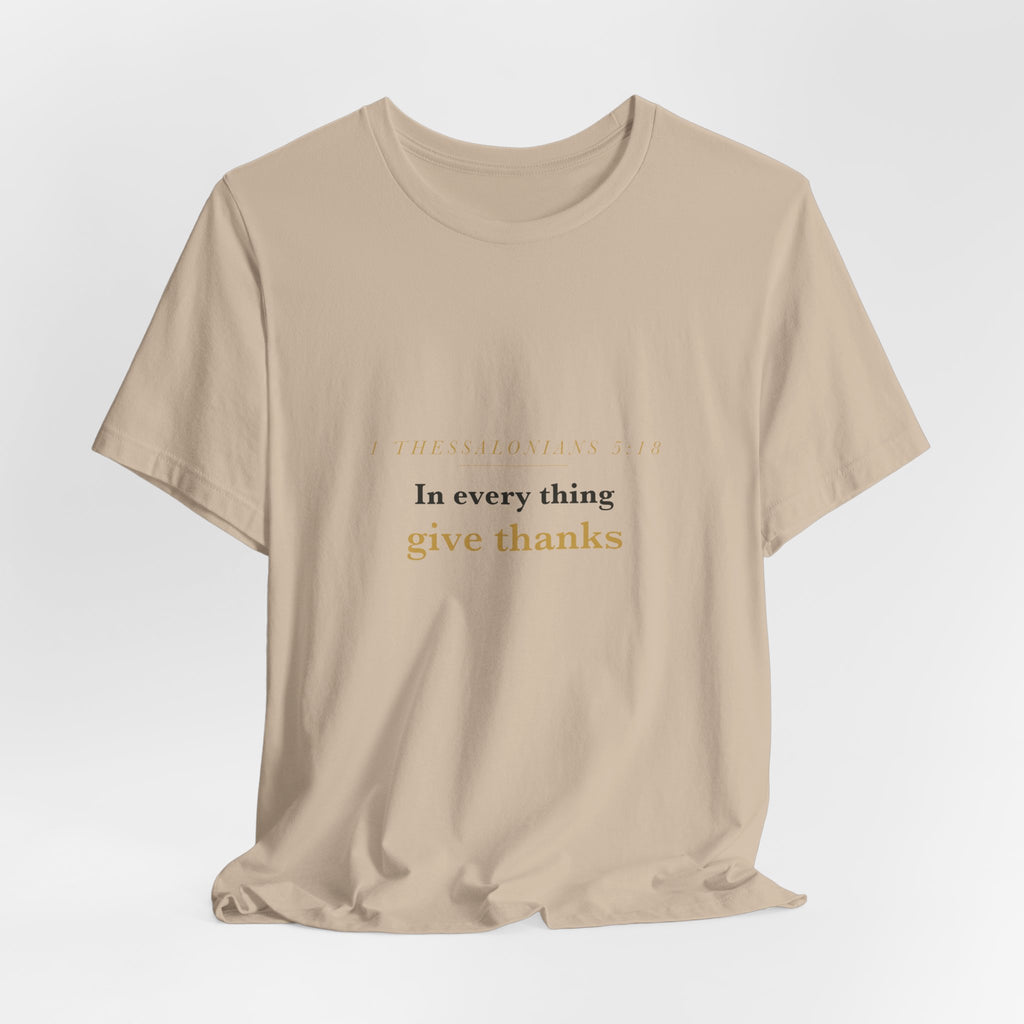 In Every Thing Give Thanks Autumn Leaf Tee