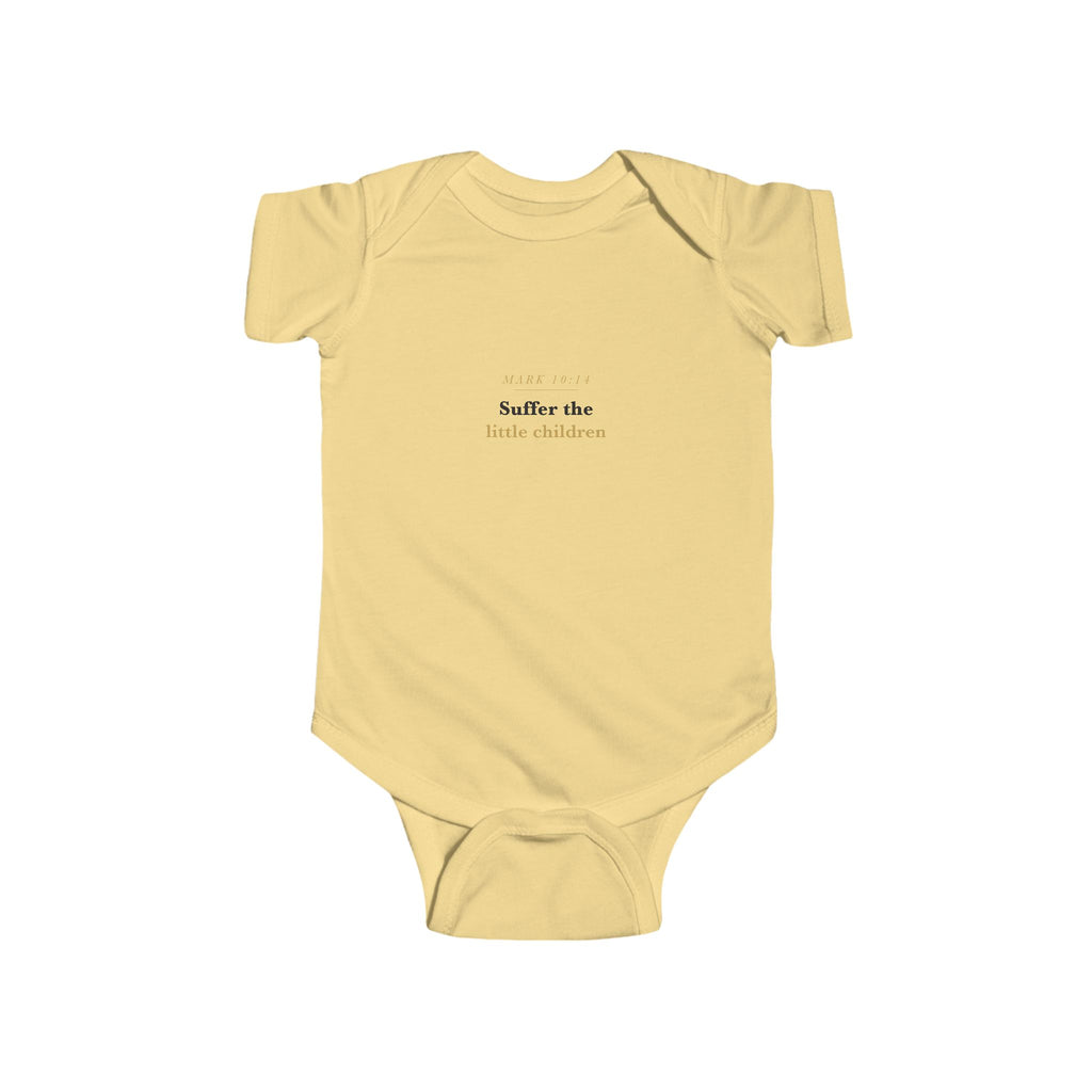 Little Lambs Bodysuit — "Suffer the Little Children" Baby Bodysuit
