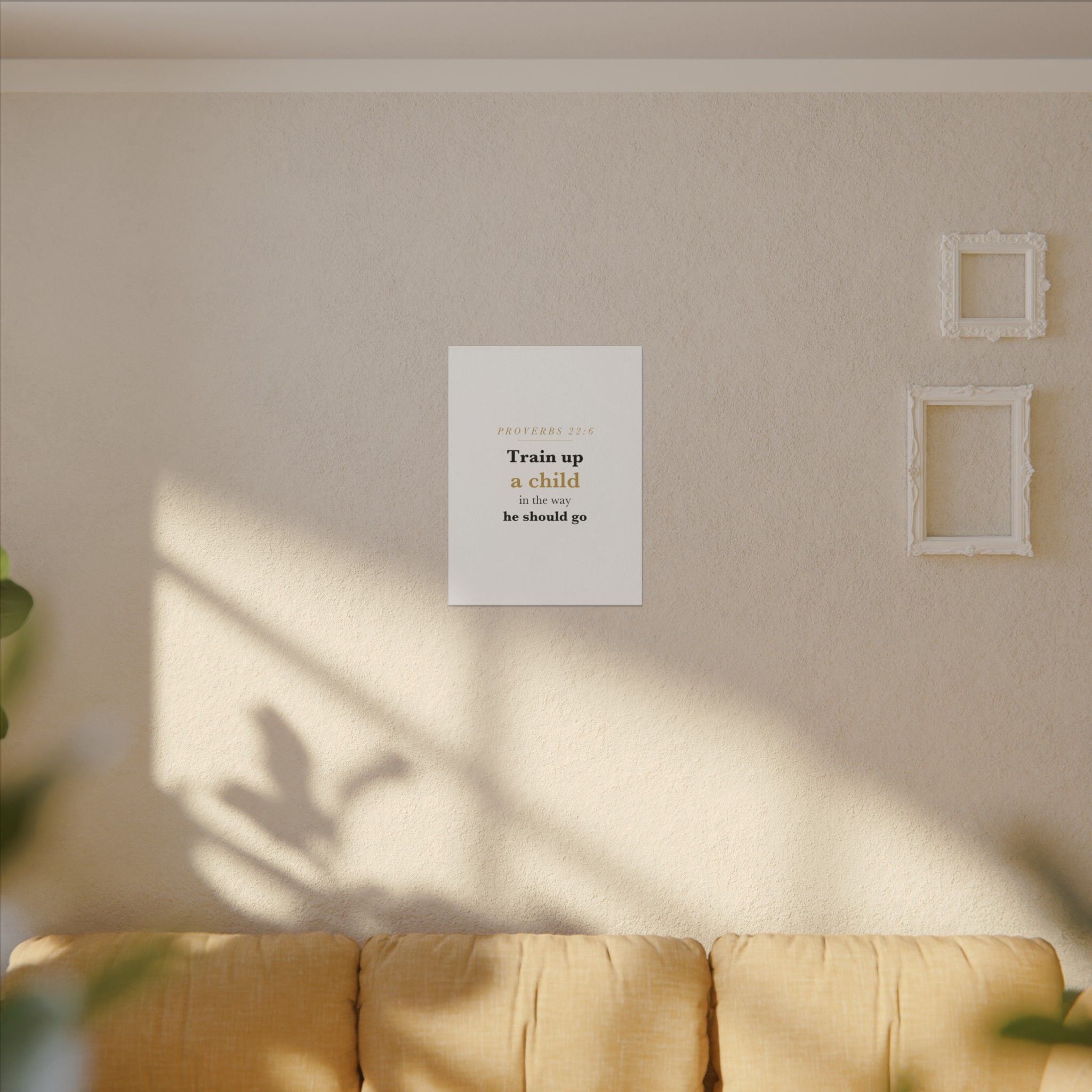 Little Sapling — "Train Up a Child" Nursery Canvas