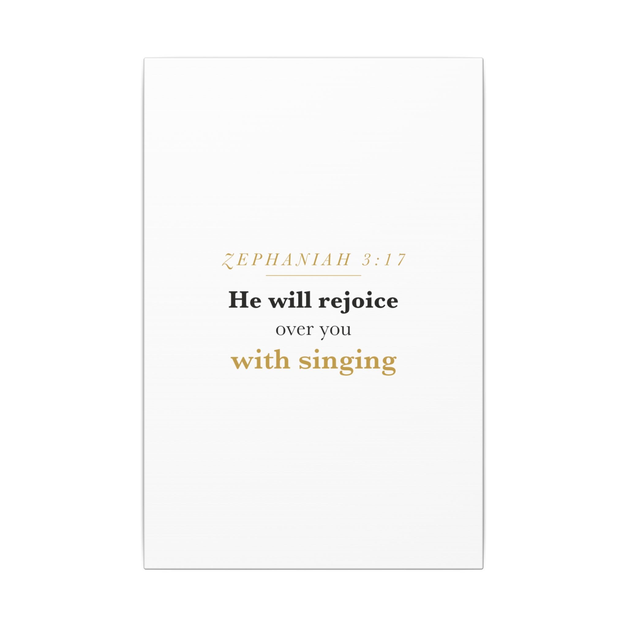 Rejoice Over You With Singing — Nursery Canvas
