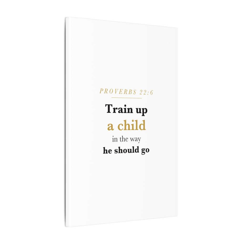 Little Sapling — "Train Up a Child" Nursery Canvas