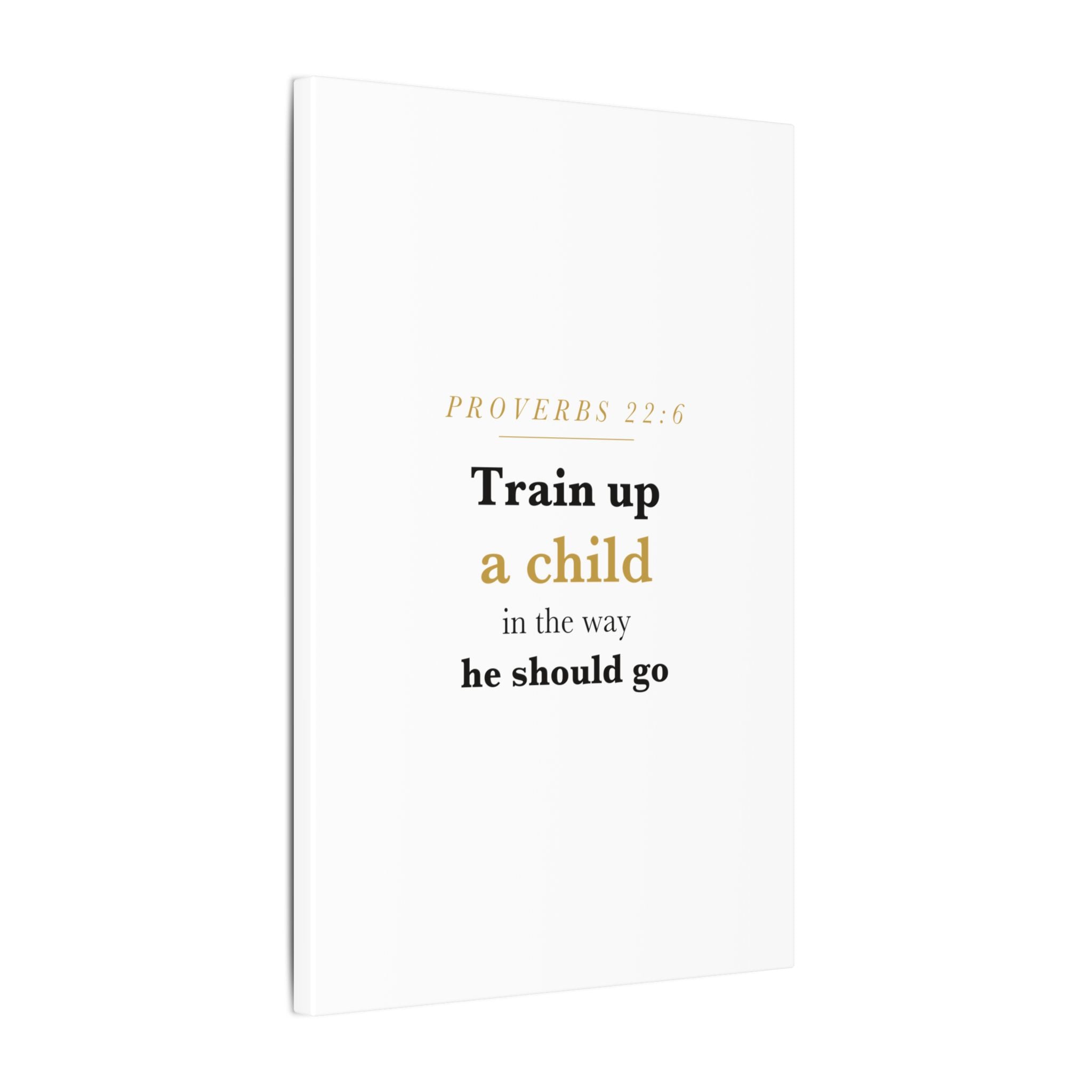 Little Sapling — "Train Up a Child" Nursery Canvas