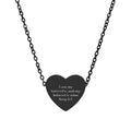 I Am My Beloved's Heart Necklace - Song of Solomon 6:3 Christian Wife Anniversary Gift, Engraved
