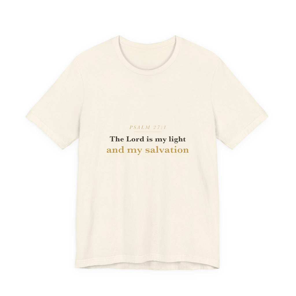 The Lord Is My Light — Psalm 27:1 Scripture Tee · Light