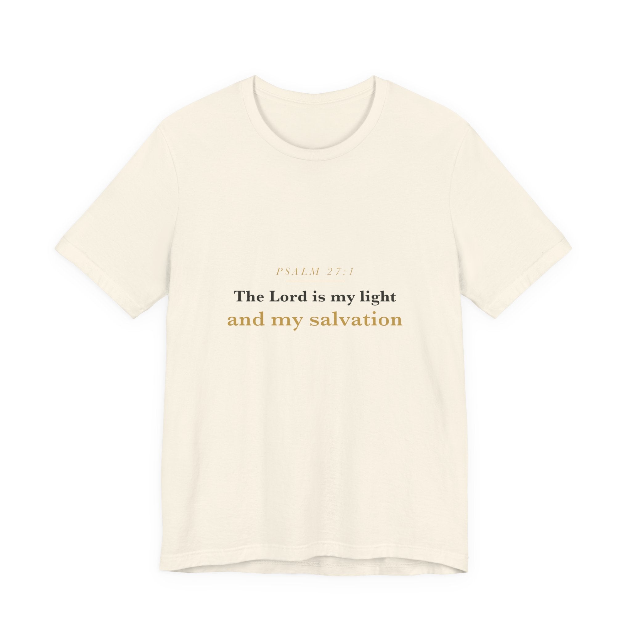The Lord Is My Light — Psalm 27:1 Scripture Tee · Light