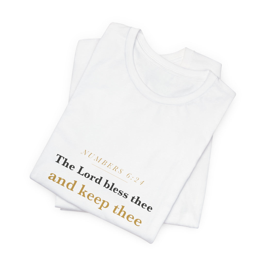 The Lord Bless Thee — Numbers 6:24 Scripture Tee · Light