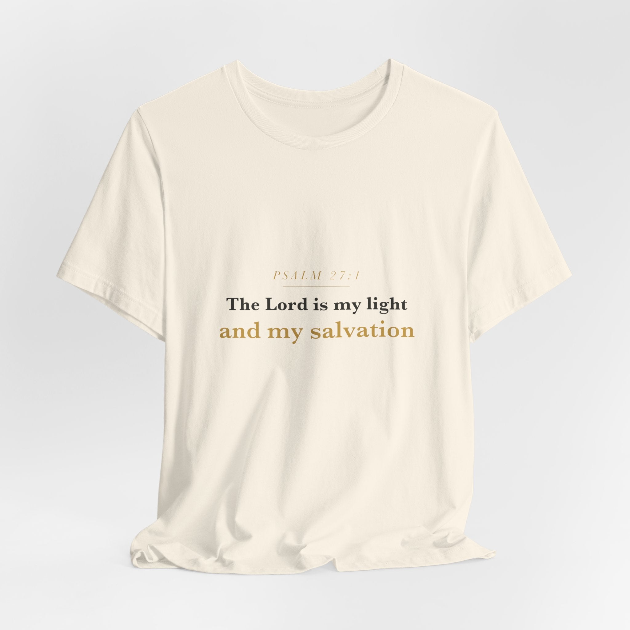 The Lord Is My Light — Psalm 27:1 Scripture Tee · Light