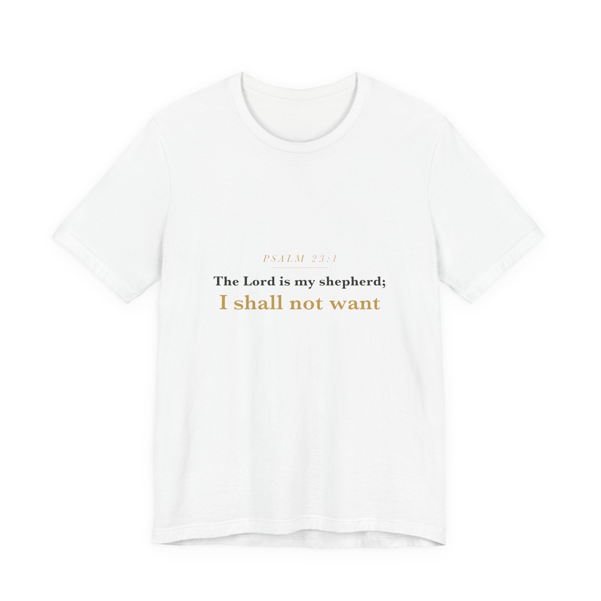 The Lord Is My Shepherd — Psalm 23:1 Scripture Tee · Light