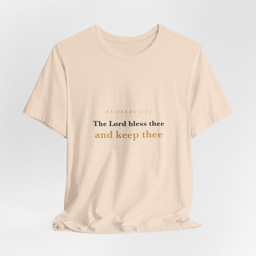 The Lord Bless Thee — Numbers 6:24 Scripture Tee · Light
