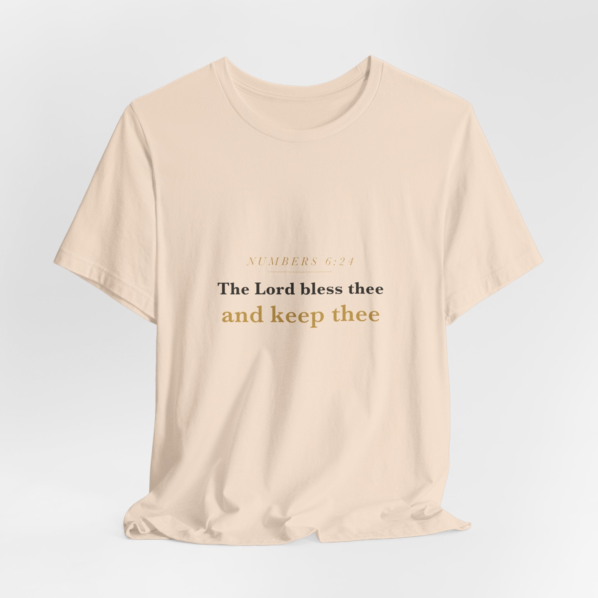 The Lord Bless Thee — Numbers 6:24 Scripture Tee · Light