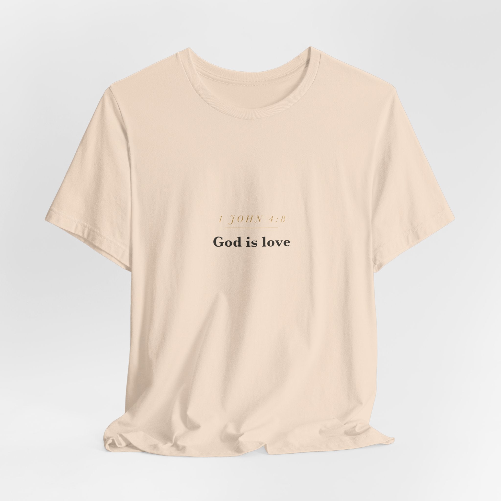 God Is Love — 1 John 4:8 Scripture Tee · Light