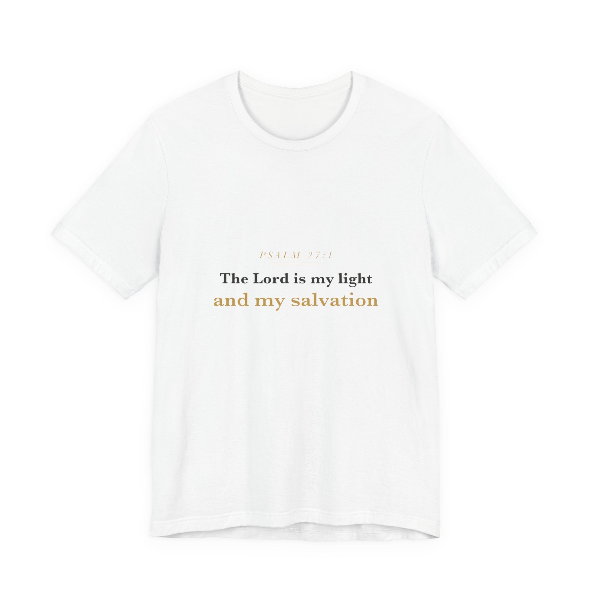 The Lord Is My Light — Psalm 27:1 Scripture Tee · Light