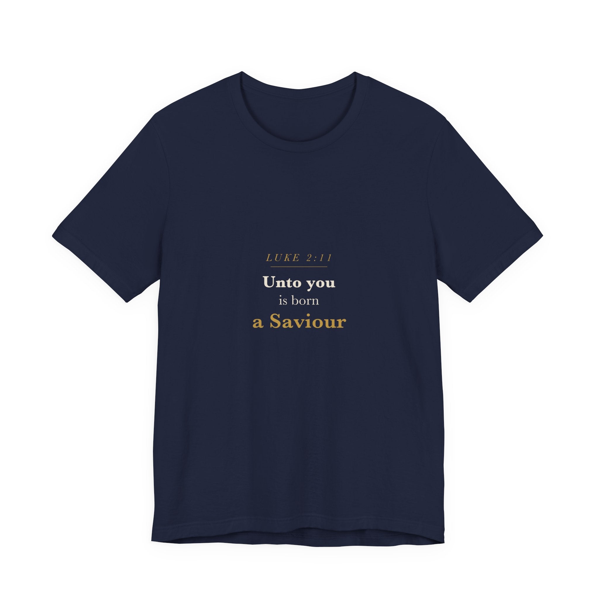 Unto You Is Born — Vintage Nativity Star Christmas Tee