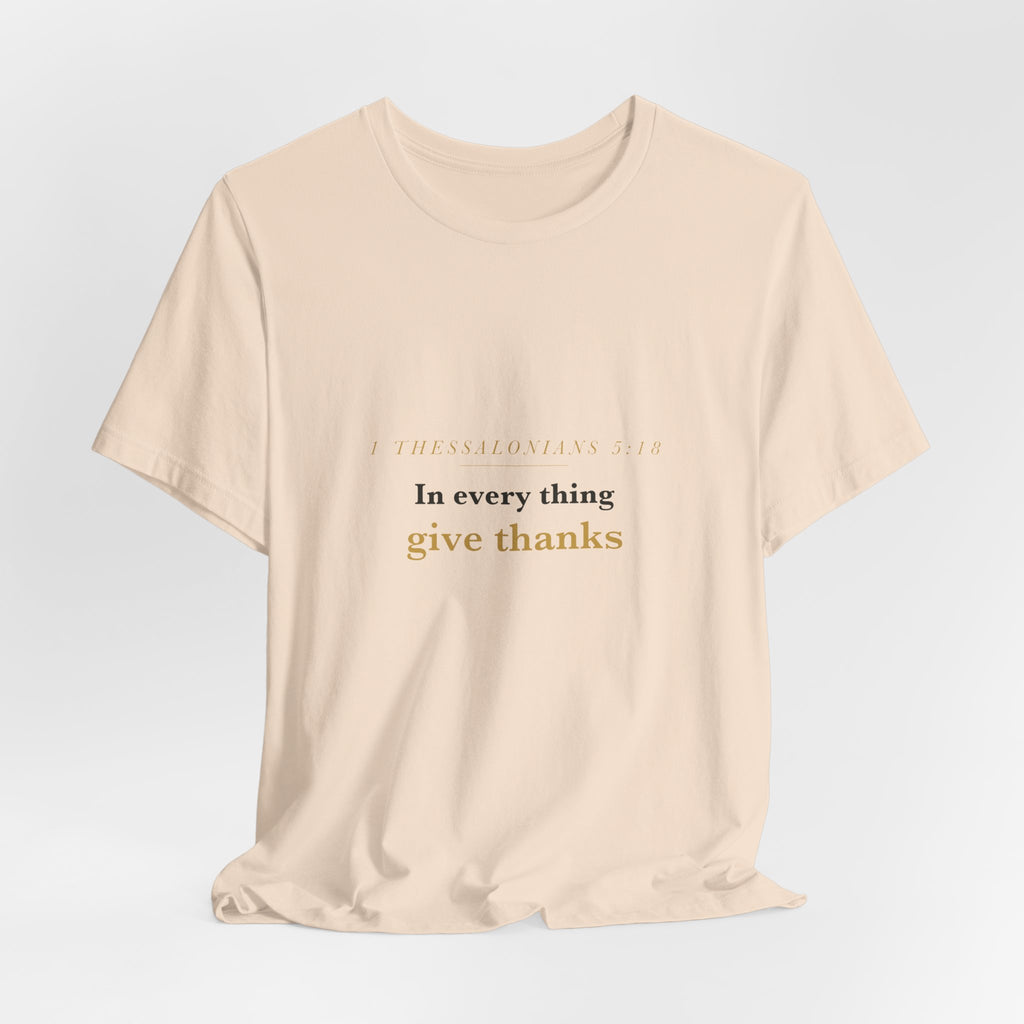 In Every Thing Give Thanks Autumn Leaf Tee