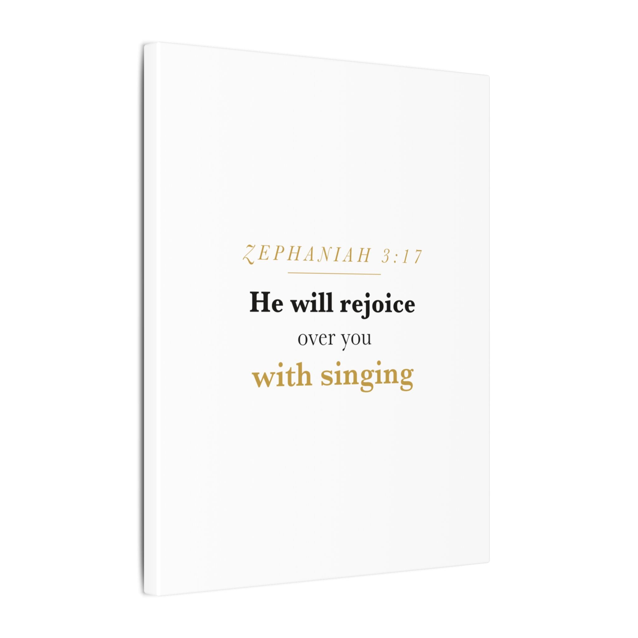 Rejoice Over You With Singing — Nursery Canvas
