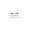 Be Still Scripture Sticker — Psalm 46:10