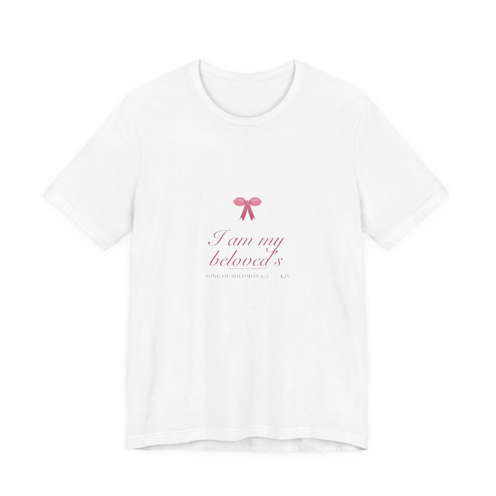 I Am My Beloved's Shirt, Coquette Christian Tee, Soft Girl Faith Aesthetic, Bible Verse Bridal