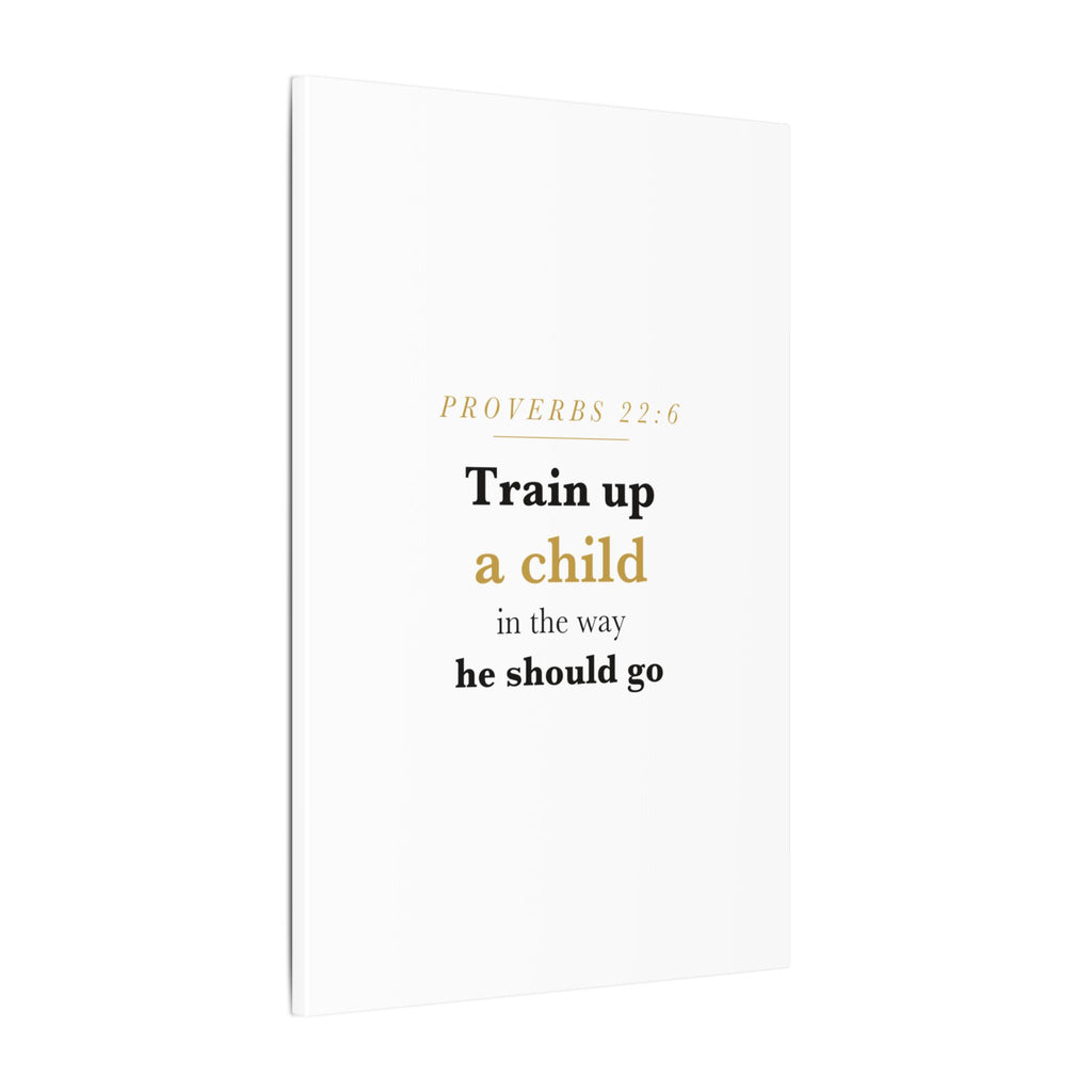 Little Sapling — "Train Up a Child" Nursery Canvas