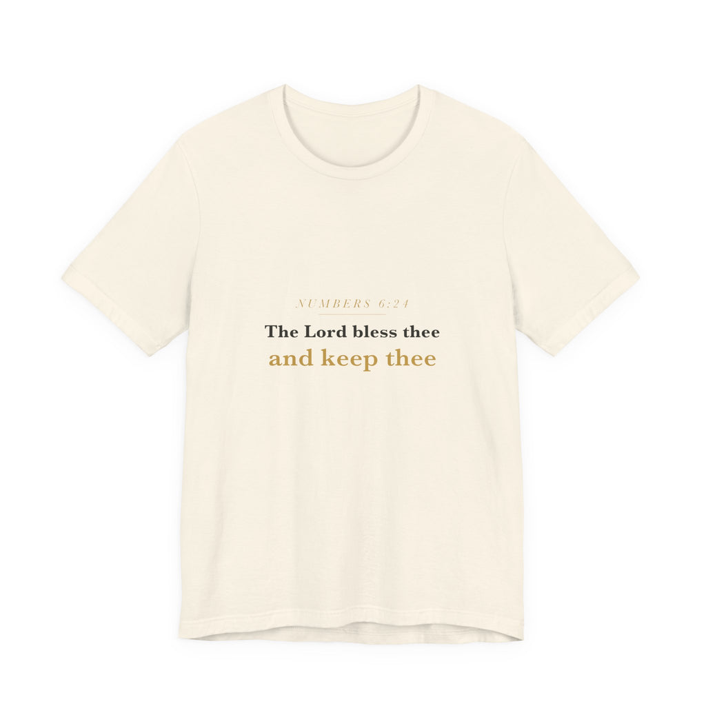 The Lord Bless Thee — Numbers 6:24 Scripture Tee · Light