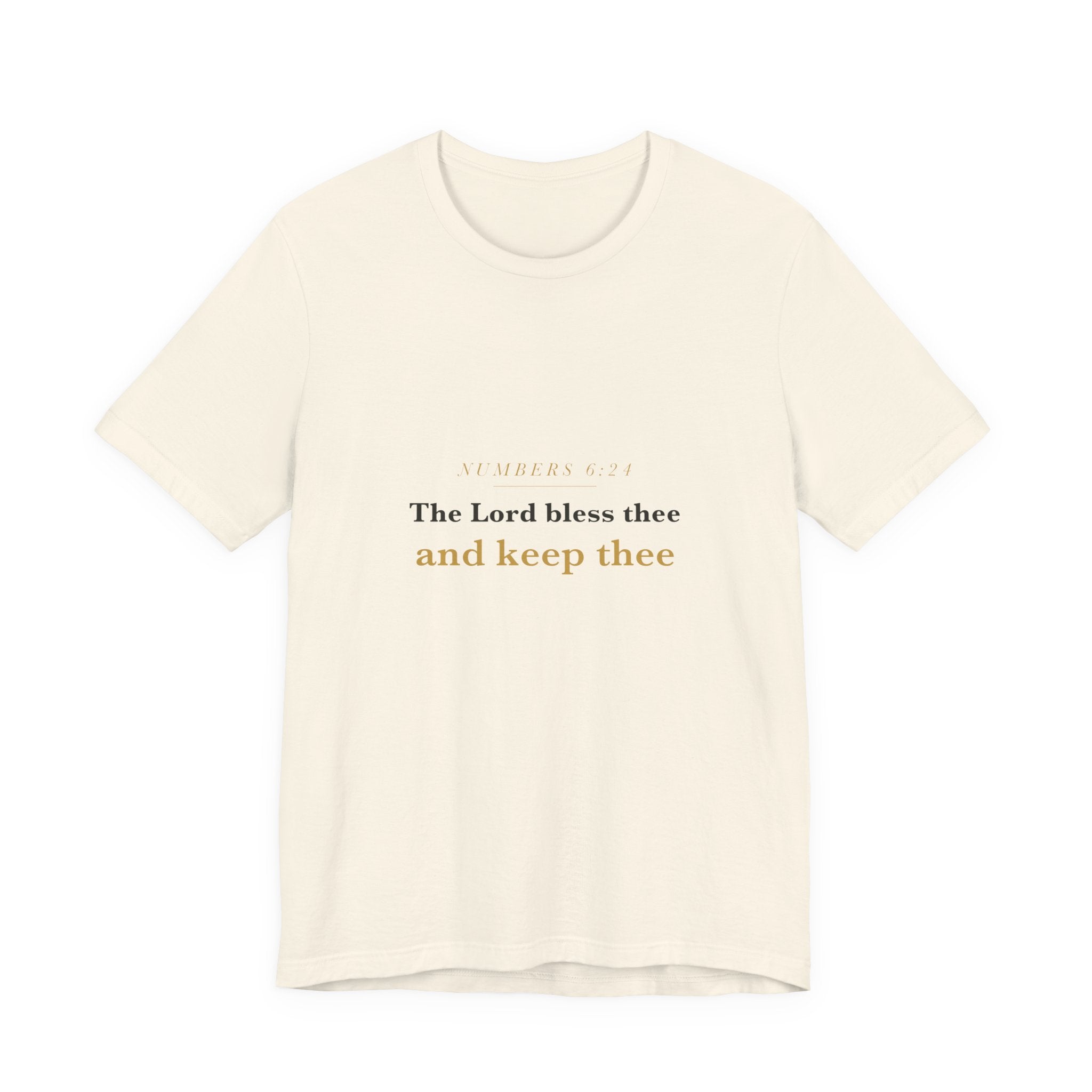 The Lord Bless Thee — Numbers 6:24 Scripture Tee · Light