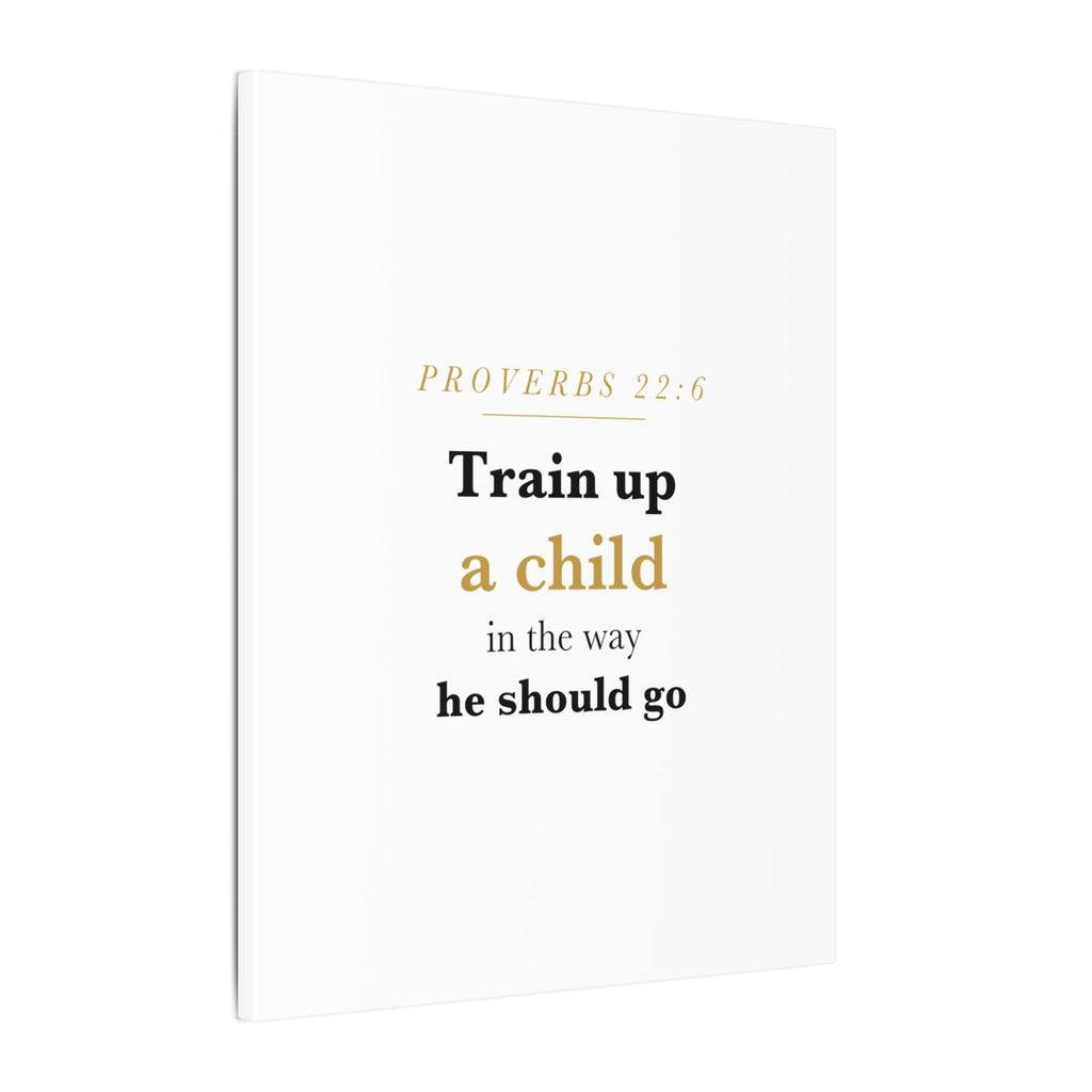 Little Sapling — "Train Up a Child" Nursery Canvas