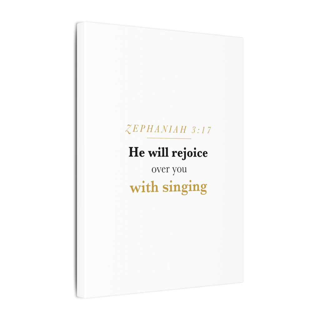 Rejoice Over You With Singing — Nursery Canvas
