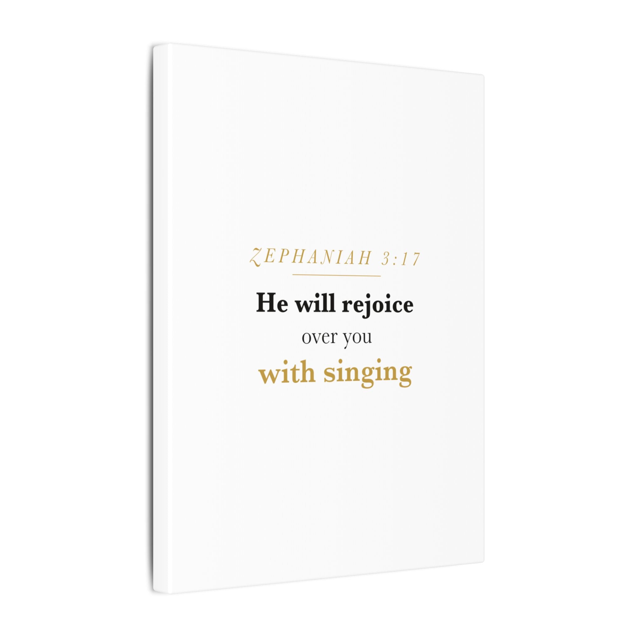 Rejoice Over You With Singing — Nursery Canvas