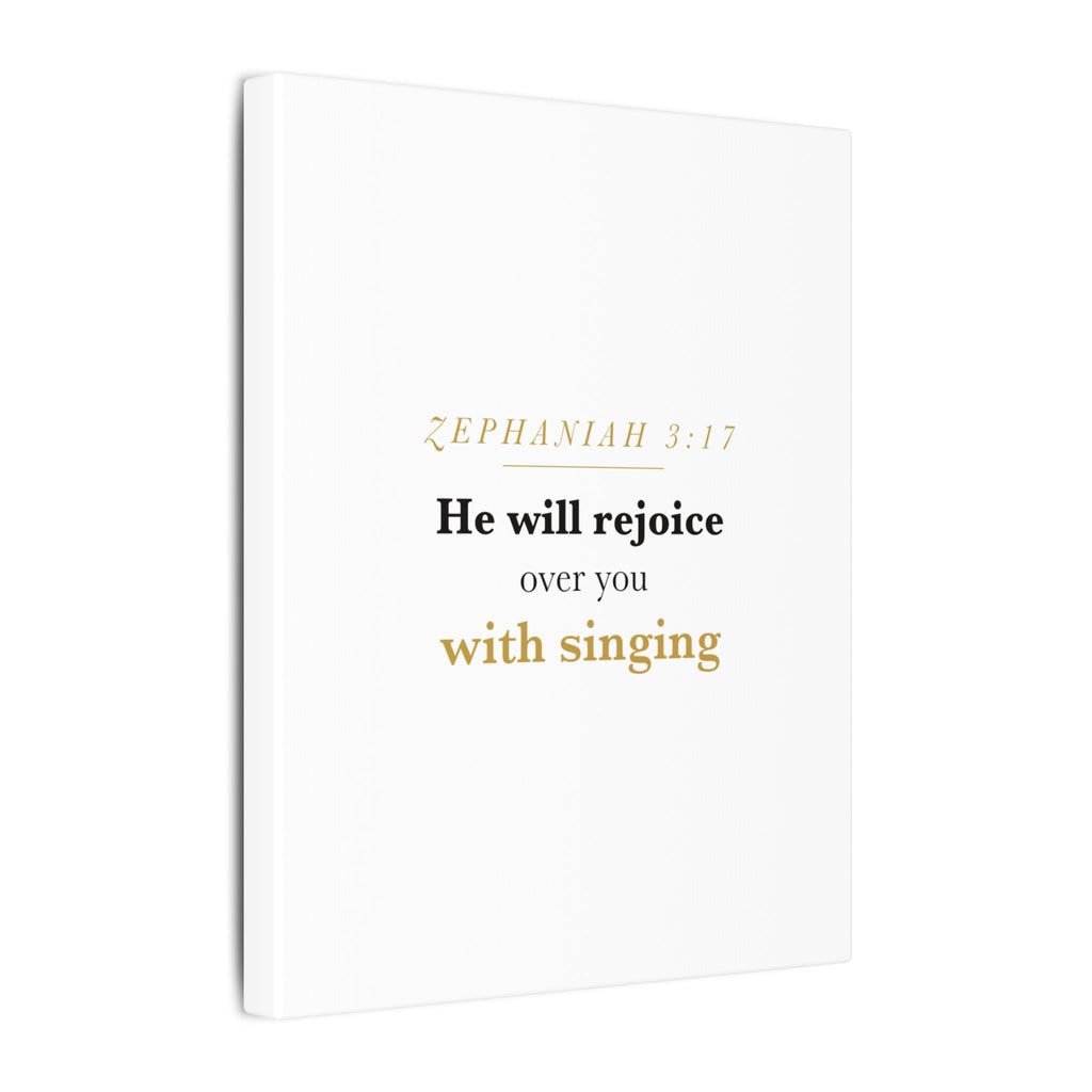 Rejoice Over You With Singing — Nursery Canvas