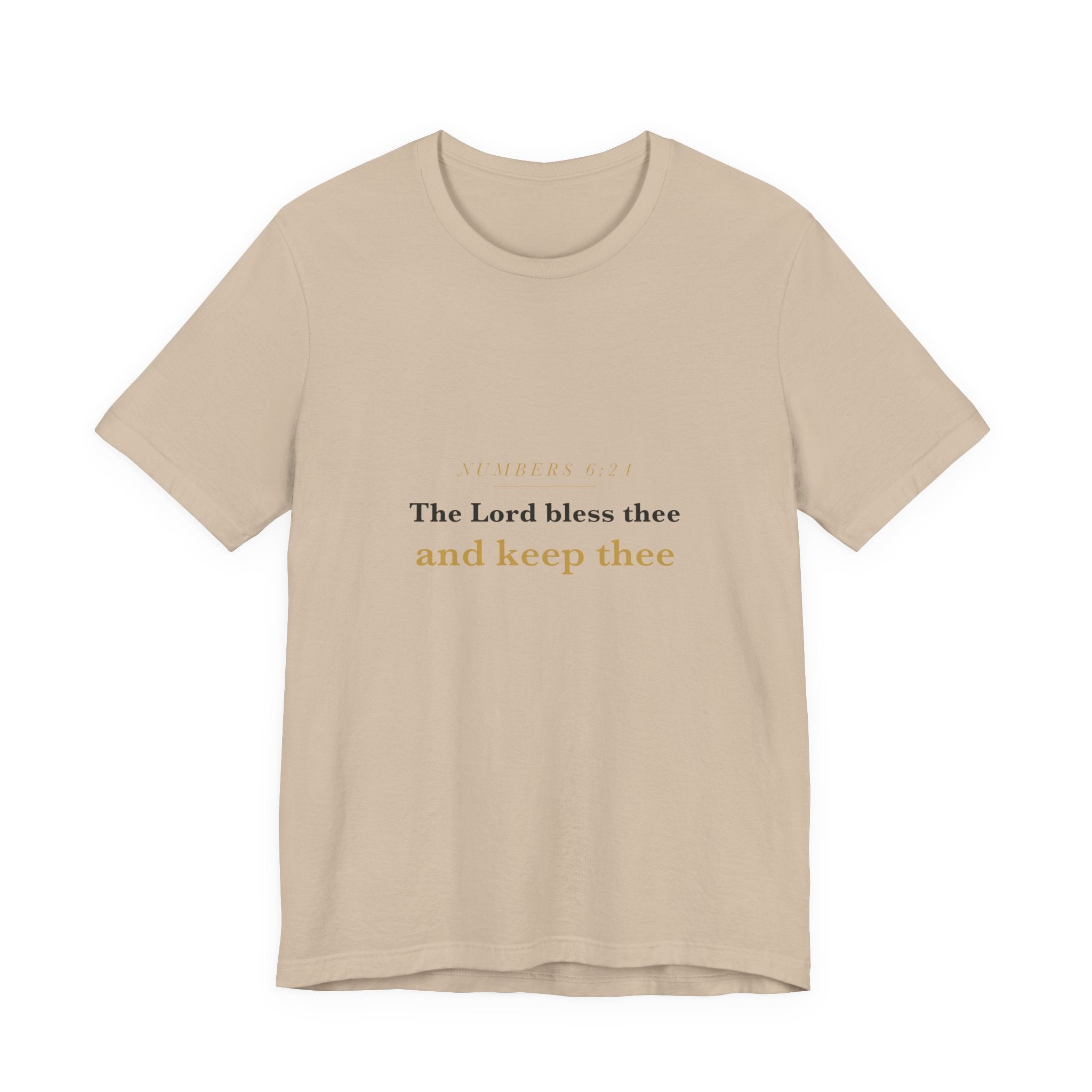 The Lord Bless Thee — Numbers 6:24 Scripture Tee · Light