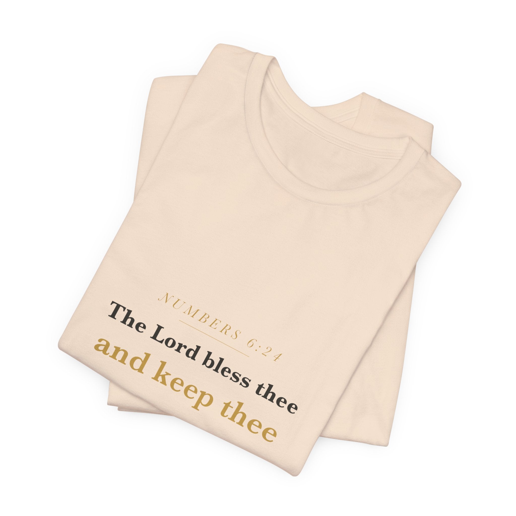 The Lord Bless Thee — Numbers 6:24 Scripture Tee · Light