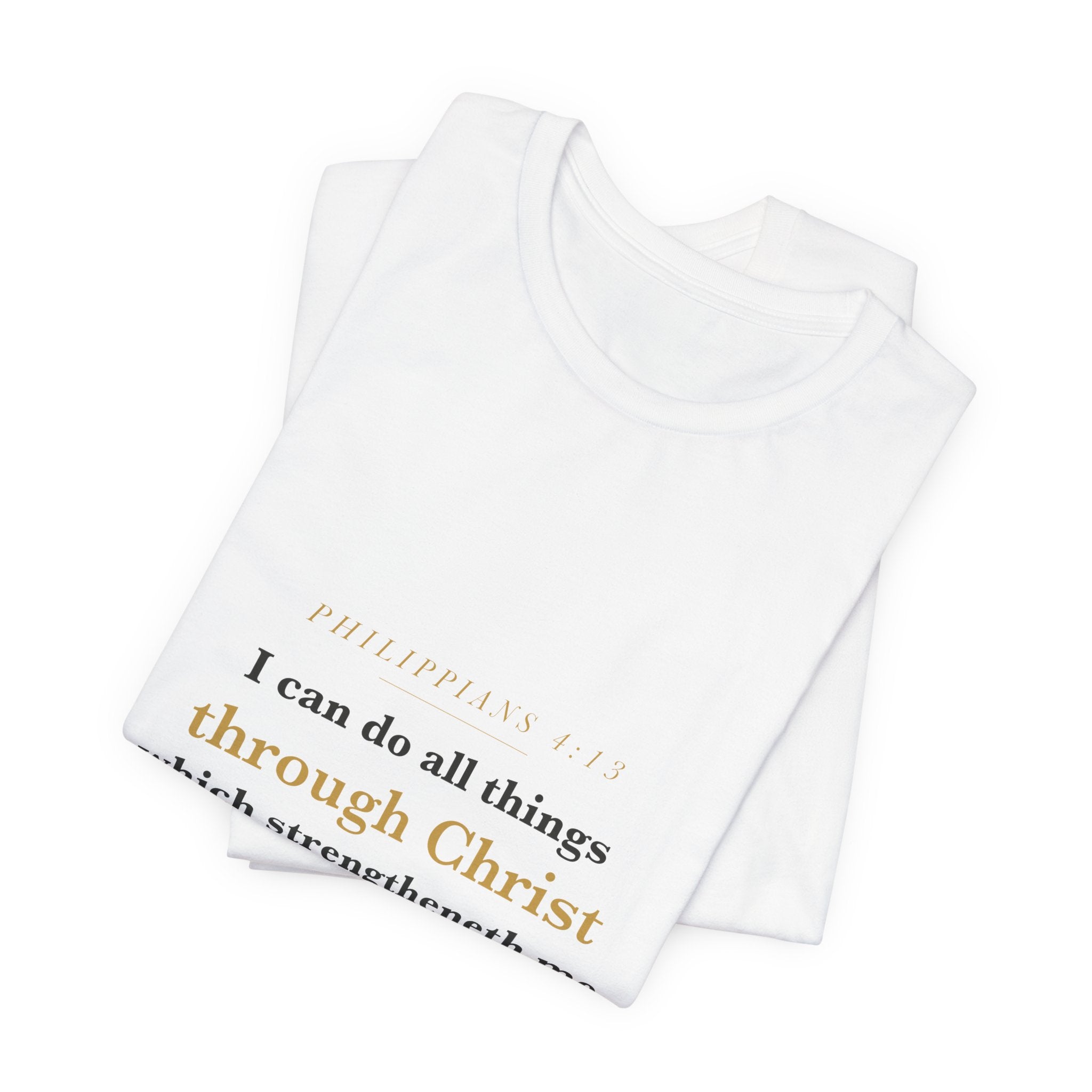 I Can Do All Things — Philippians 4:13 Scripture Tee · Light
