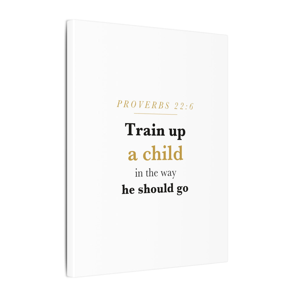 Little Sapling — "Train Up a Child" Nursery Canvas