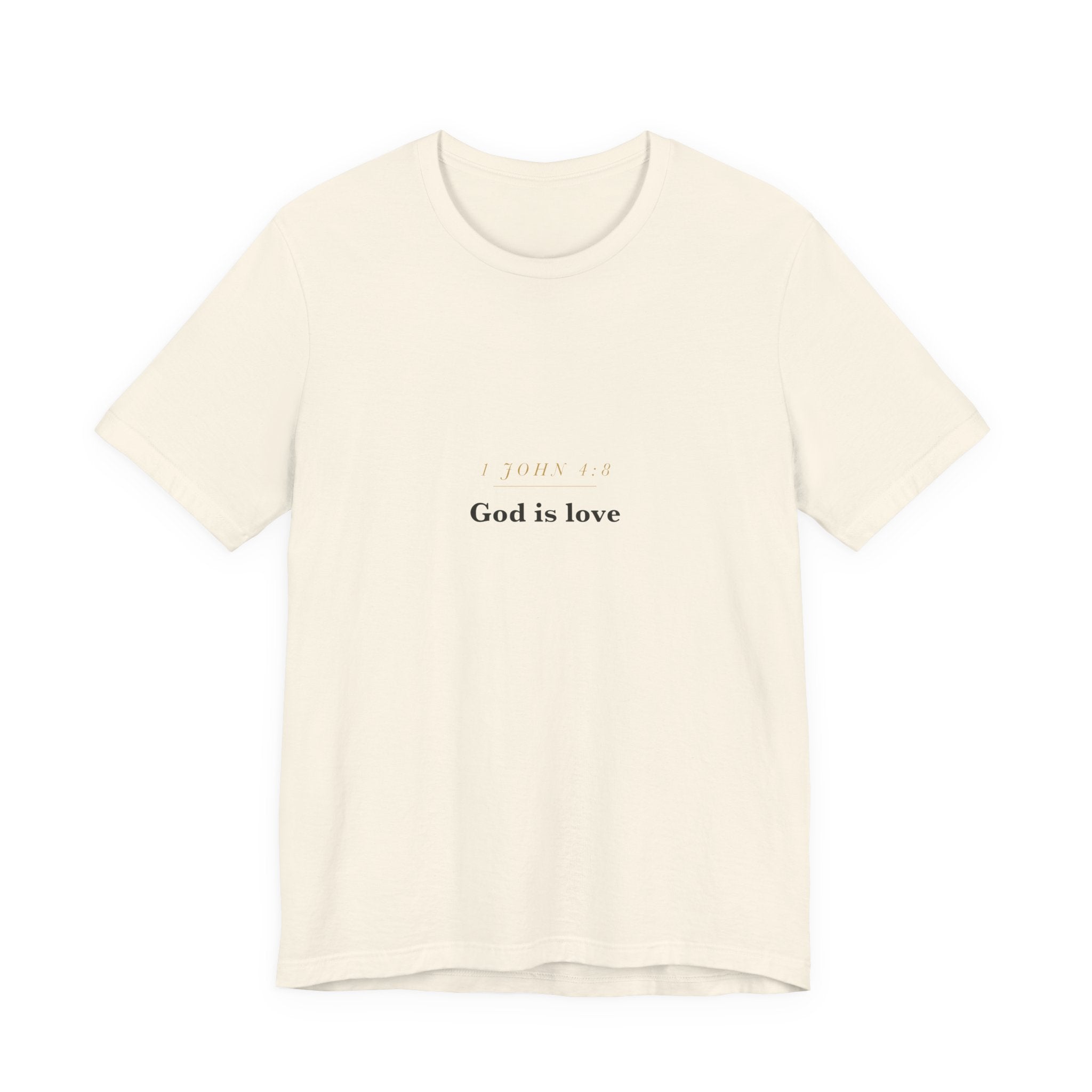 God Is Love — 1 John 4:8 Scripture Tee · Light