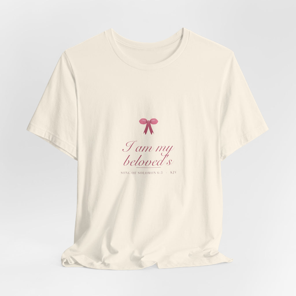 I Am My Beloved's Shirt, Coquette Christian Tee, Soft Girl Faith Aesthetic, Bible Verse Bridal
