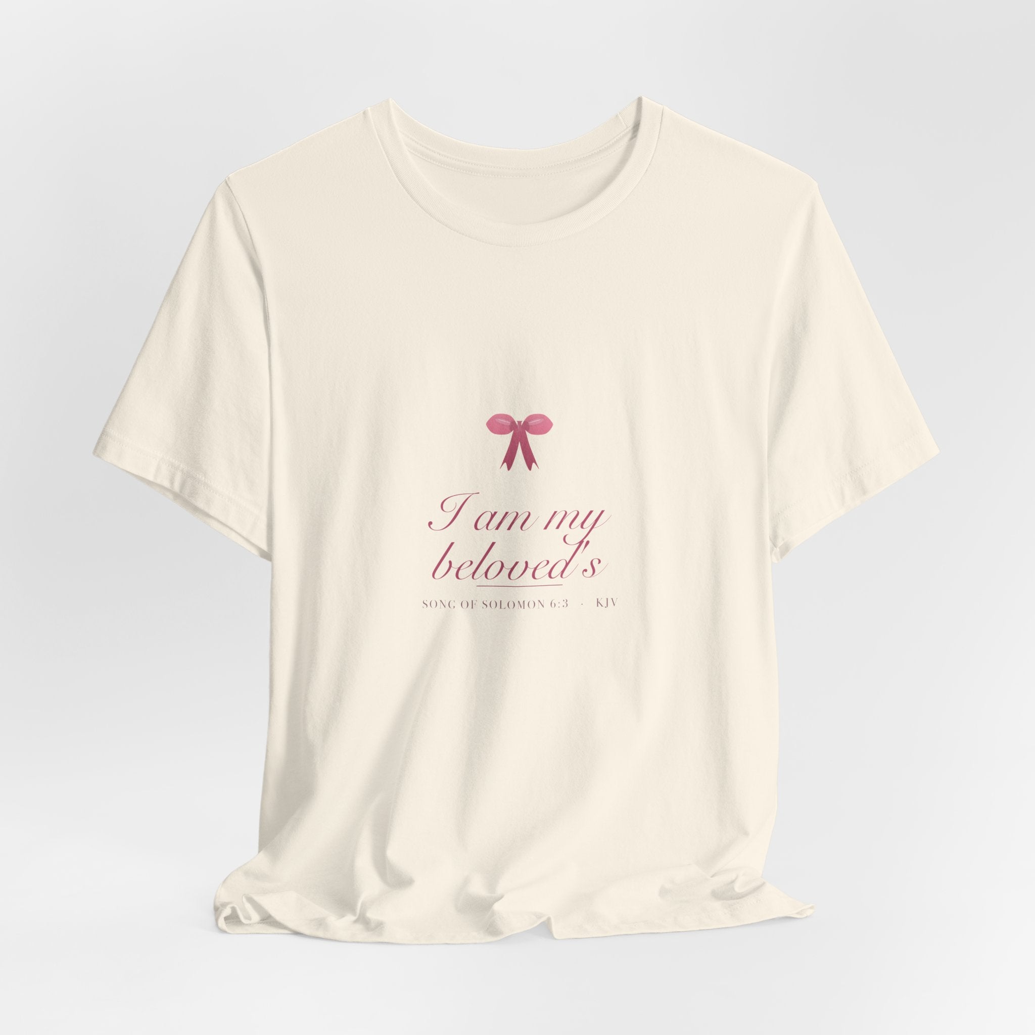 I Am My Beloved's Shirt, Coquette Christian Tee, Soft Girl Faith Aesthetic, Bible Verse Bridal