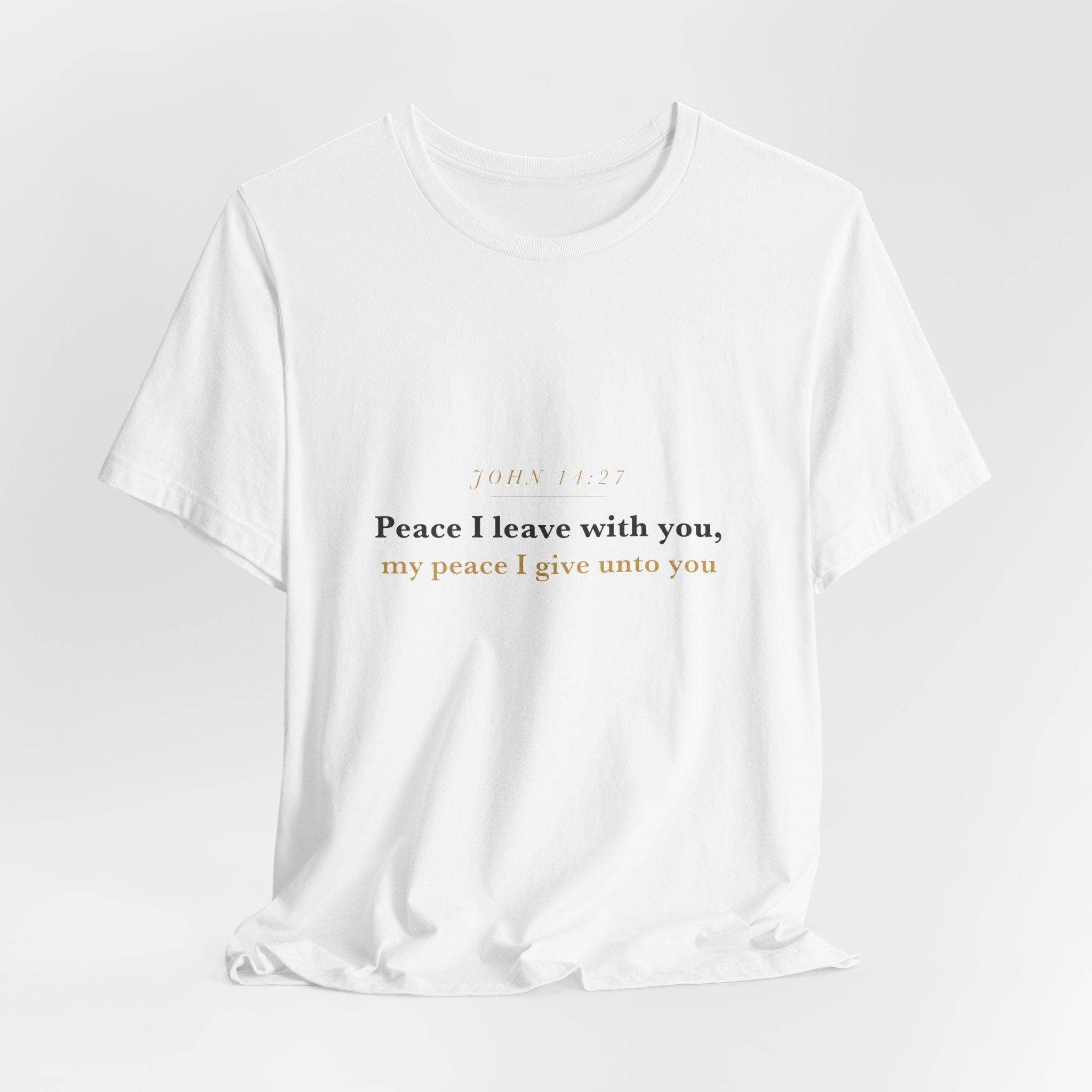 Peace I Leave With You — John 14:27 Scripture Tee · Light