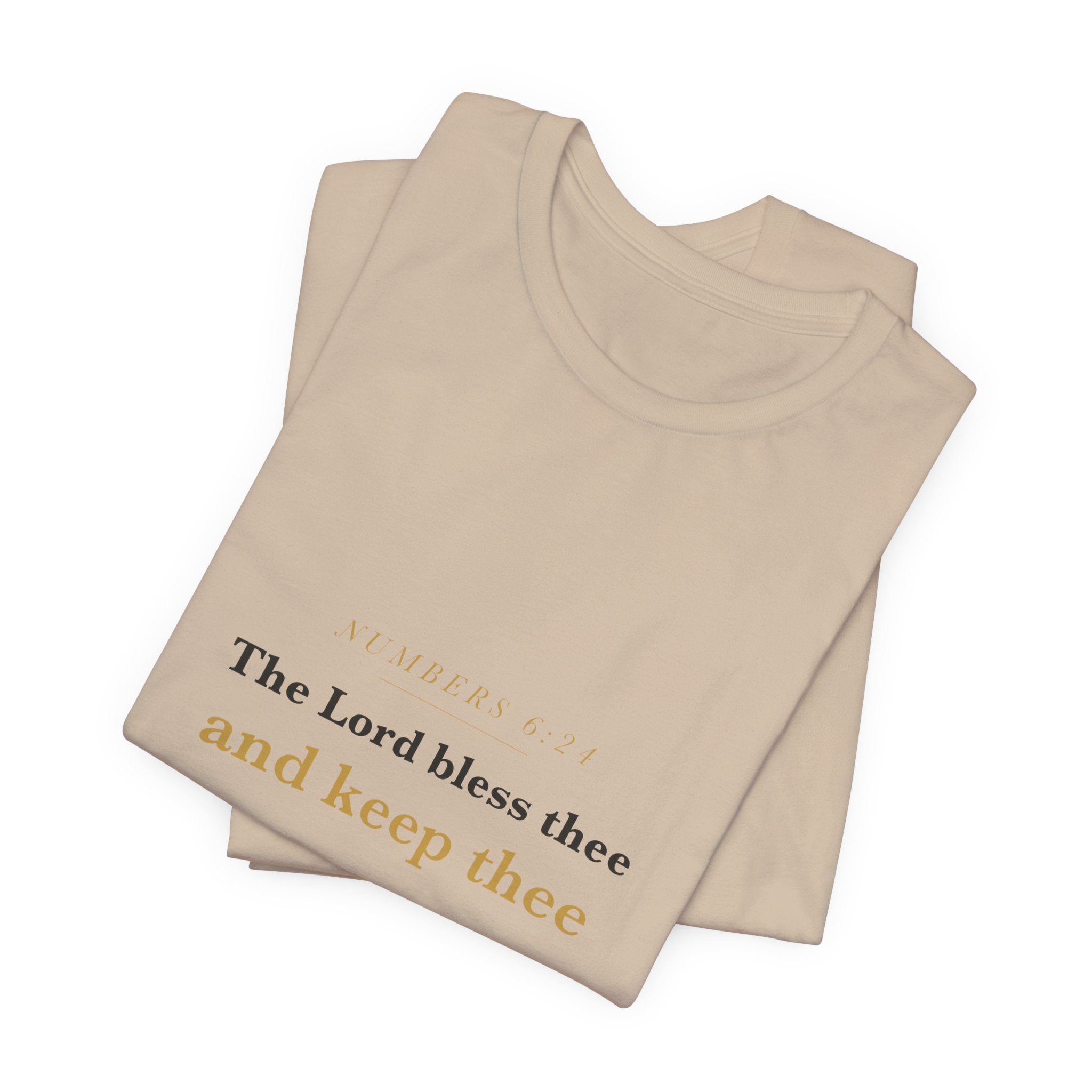The Lord Bless Thee — Numbers 6:24 Scripture Tee · Light