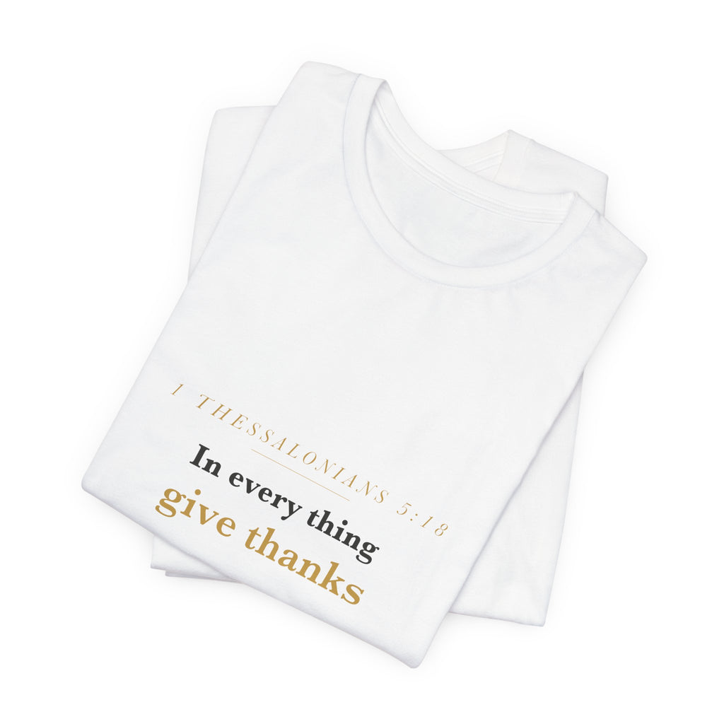 In Every Thing Give Thanks Autumn Leaf Tee