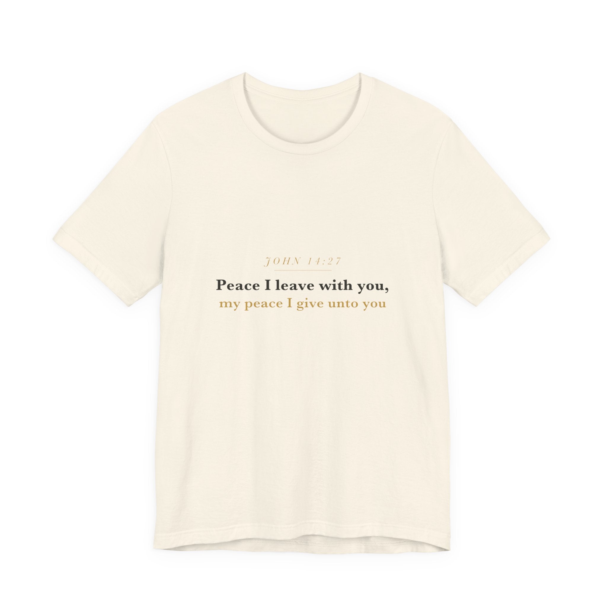 Peace I Leave With You — John 14:27 Scripture Tee · Light