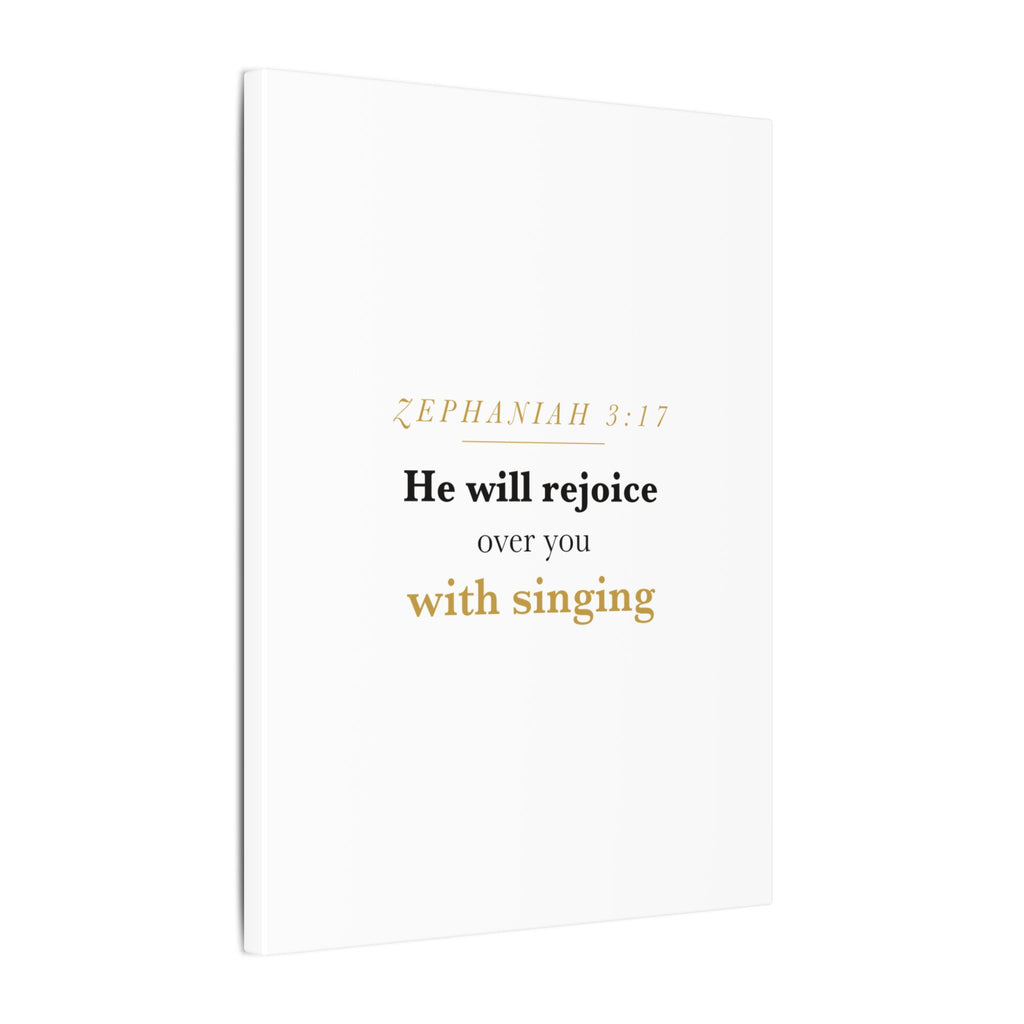 Rejoice Over You With Singing — Nursery Canvas