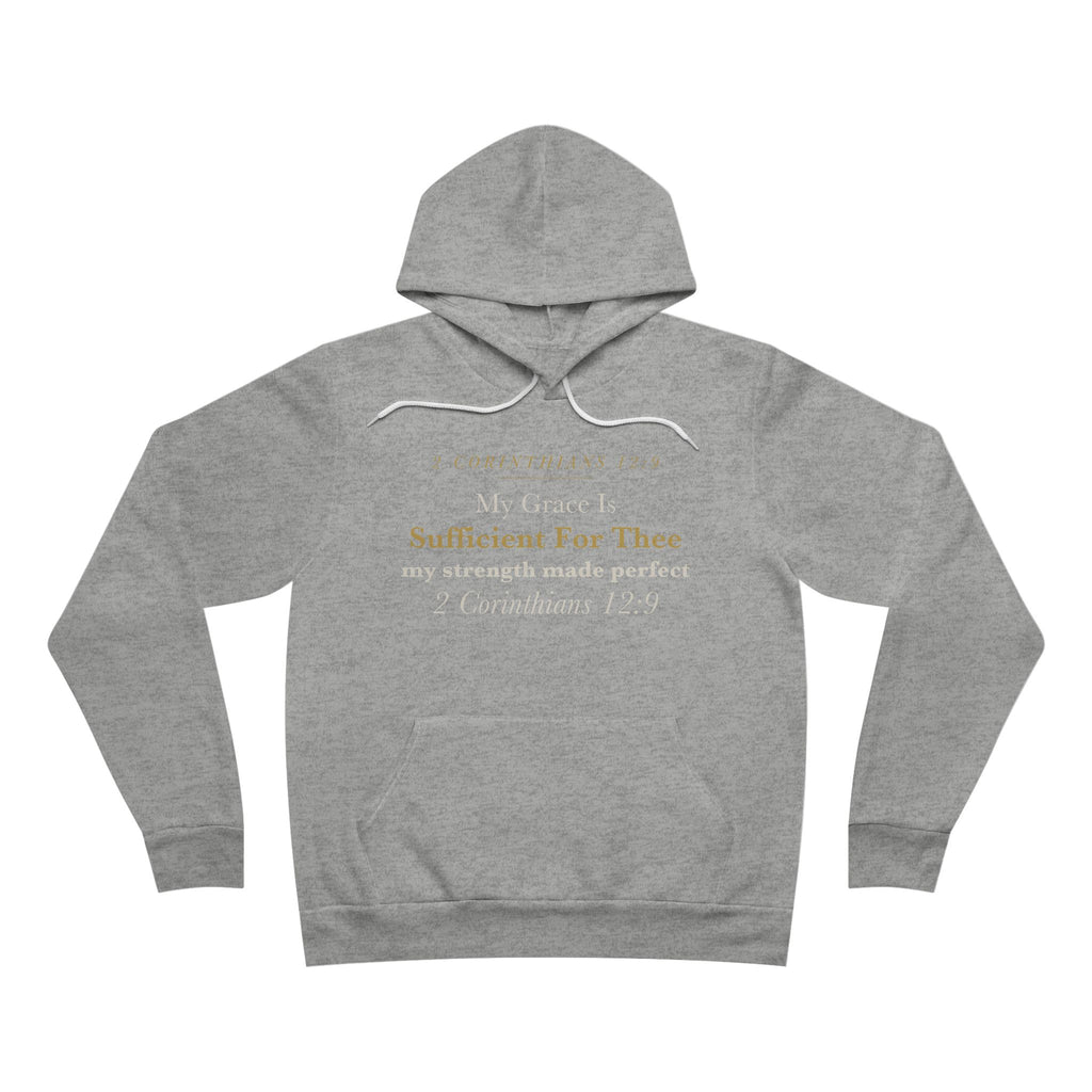 My Grace Is Sufficient Hoodie | 2 Corinthians 12:9 Cancer & Chronic Illness Encouragement | Strength in Weakness Faith Gift