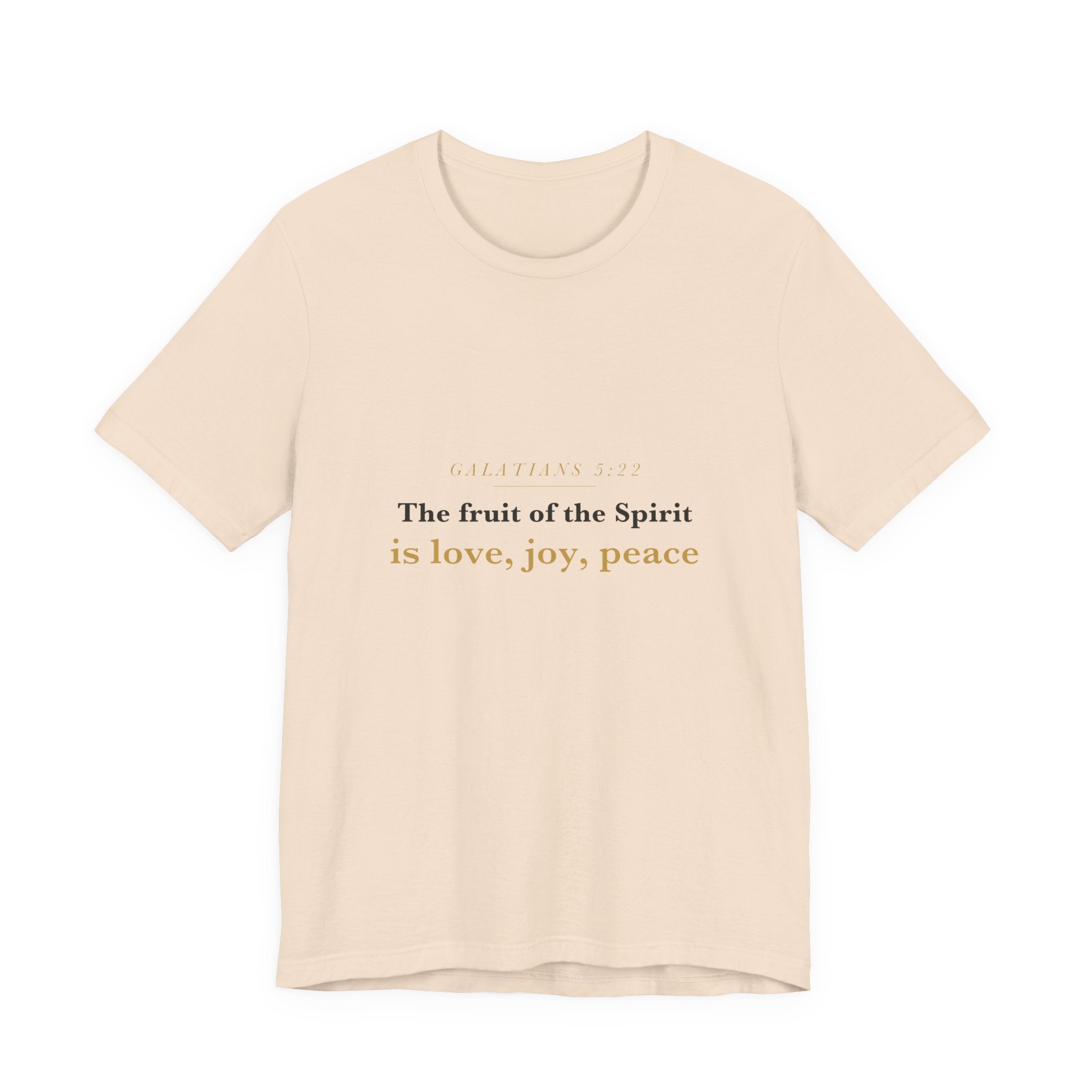 The Fruit of the Spirit — Galatians 5:22 Scripture Tee · Light