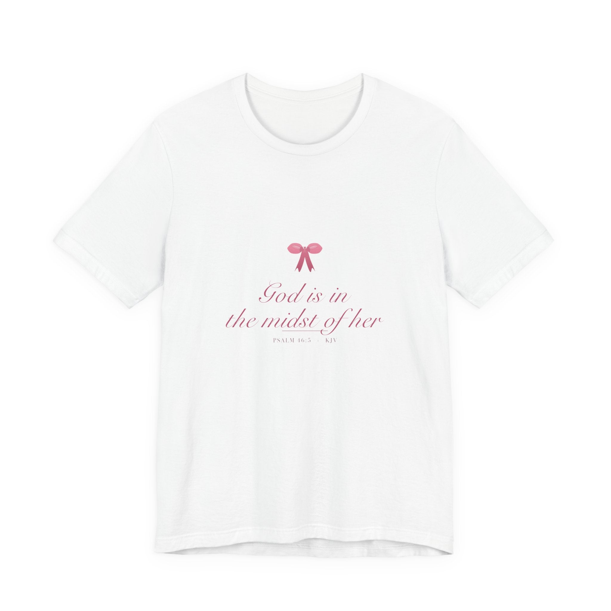 God Is in the Midst of Her Shirt, Coquette Christian Tee, Soft Girl Faith Aesthetic, Bible Verse