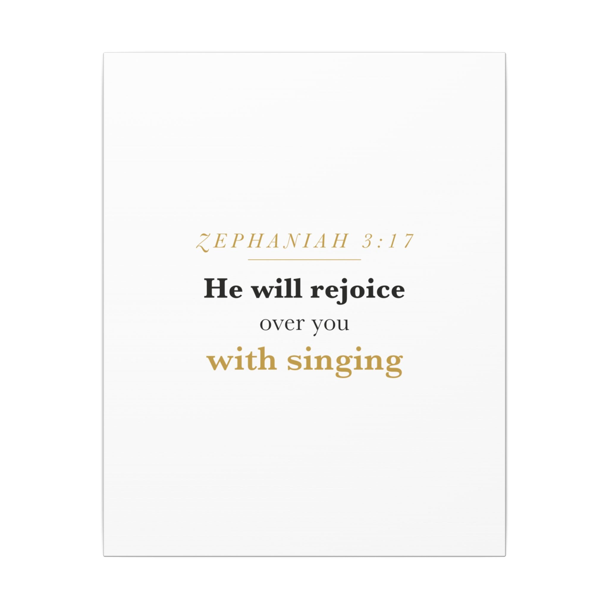 Rejoice Over You With Singing — Nursery Canvas