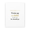 Little Sapling — "Train Up a Child" Nursery Canvas