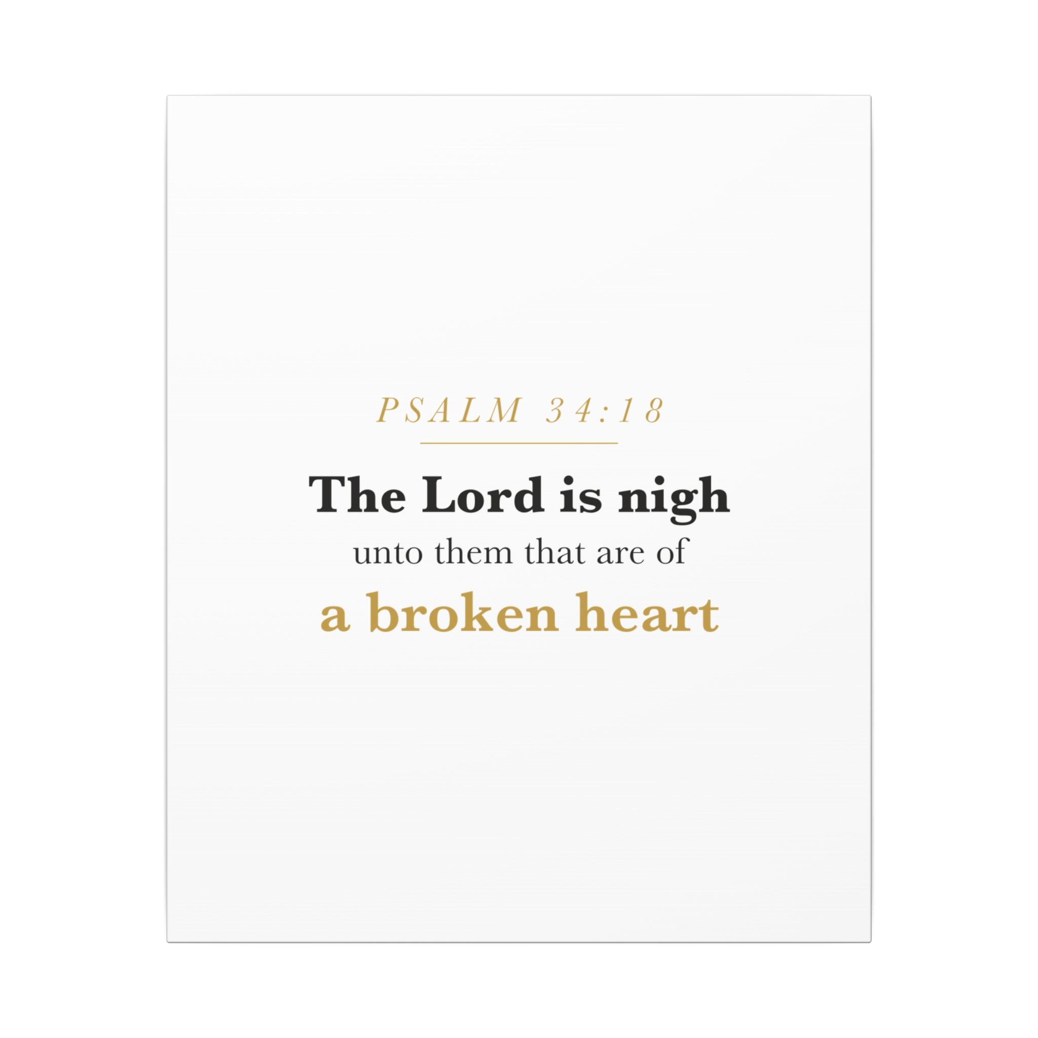 Psalm 34:18 — Near to the Brokenhearted