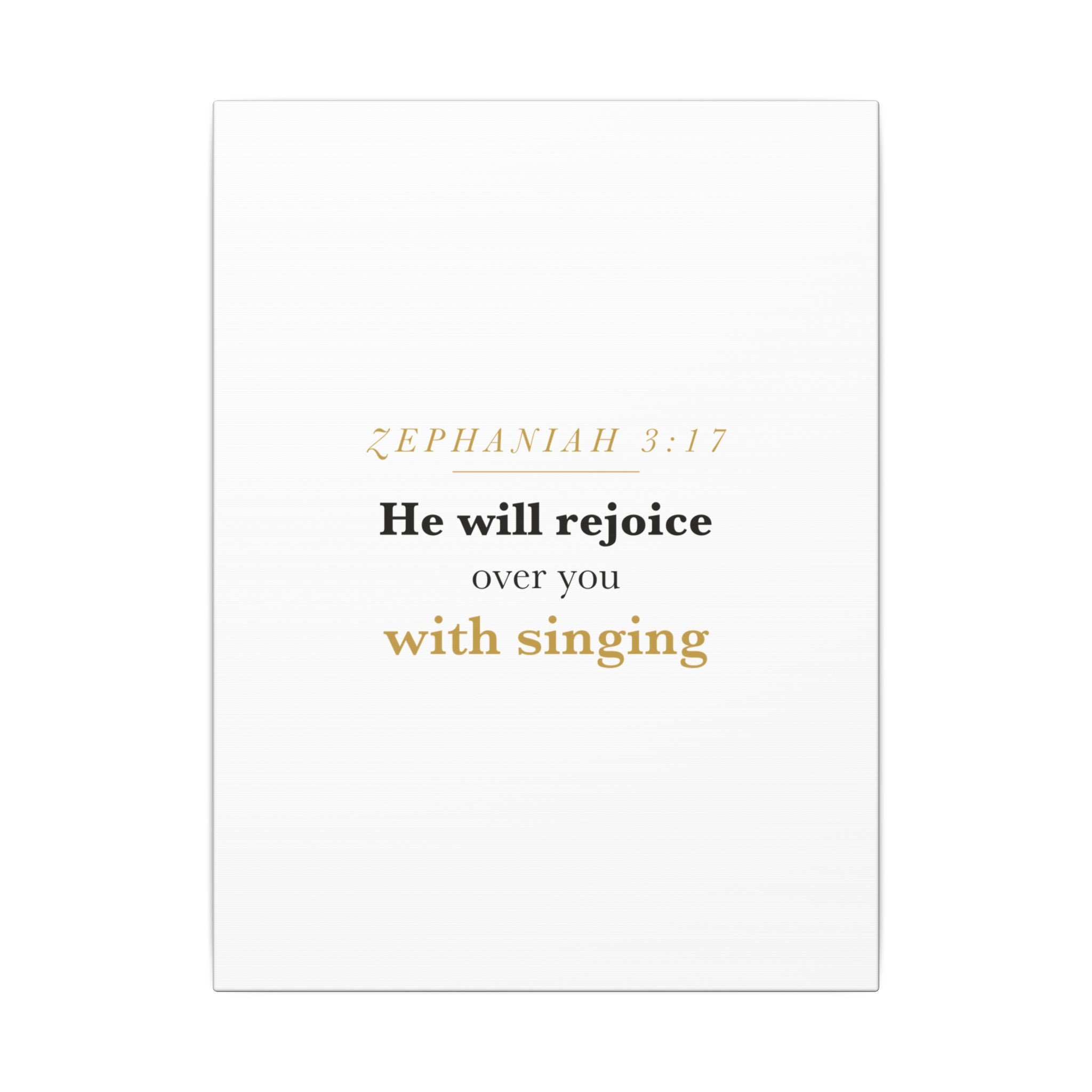 Rejoice Over You With Singing — Nursery Canvas