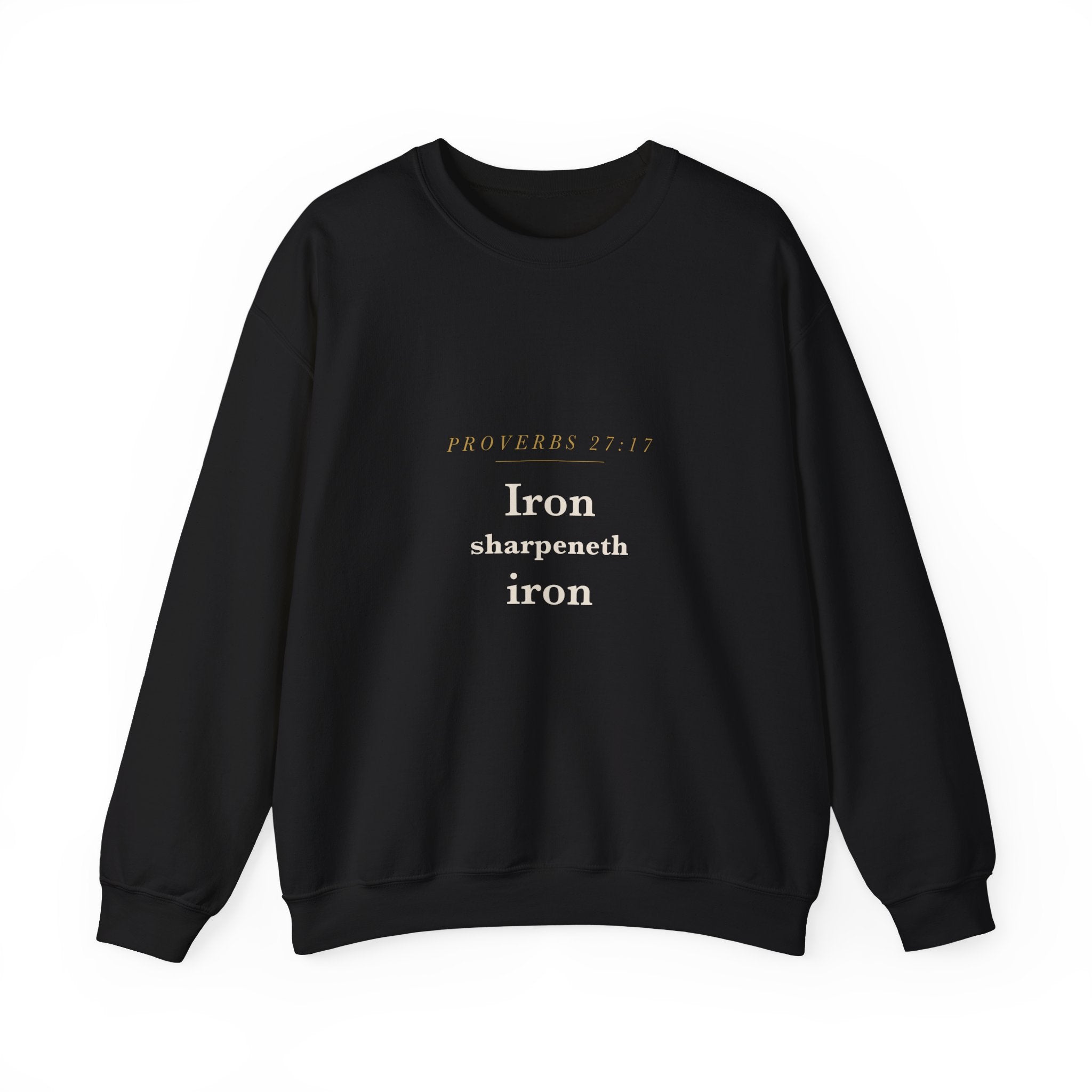 Iron Sharpeneth Iron — Interlocking Blades Crewneck