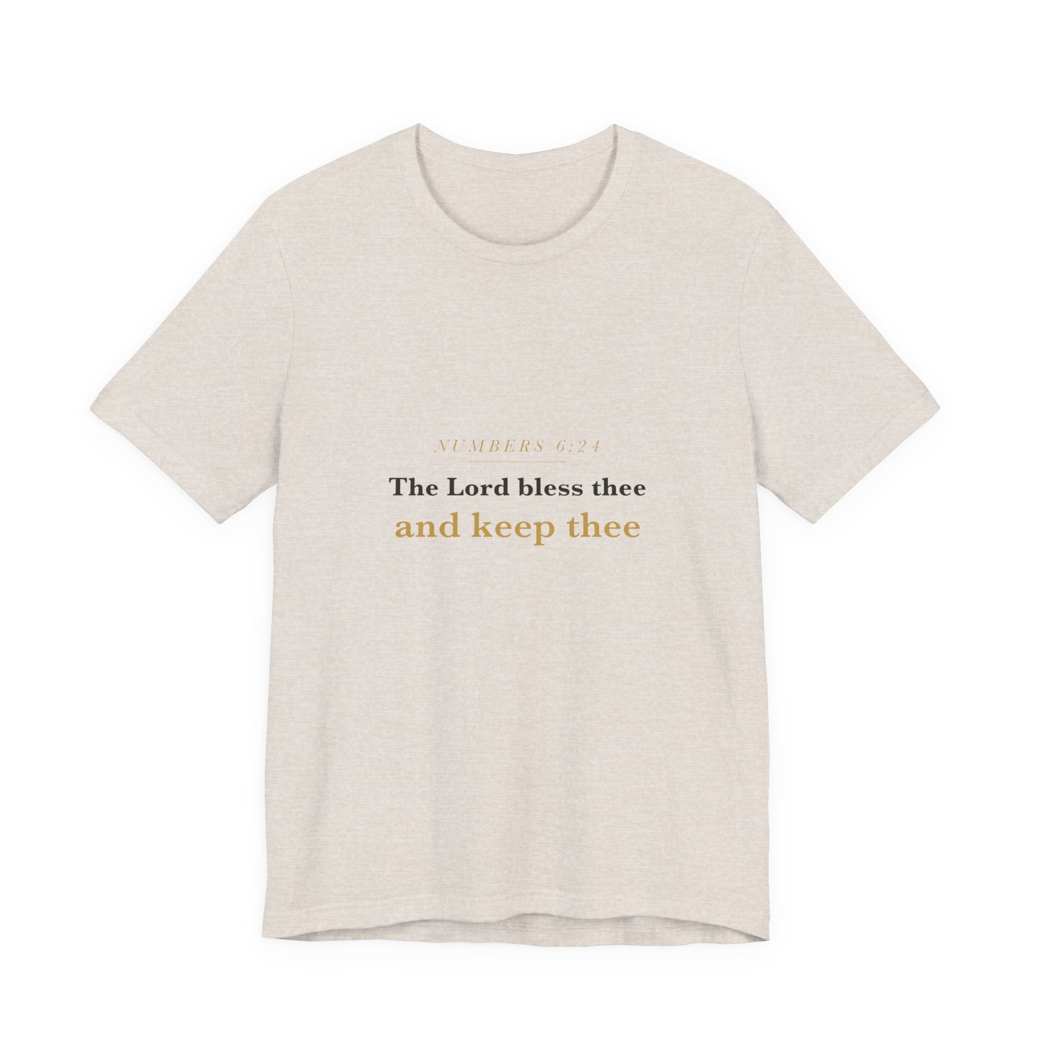 The Lord Bless Thee — Numbers 6:24 Scripture Tee · Light