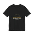 Glory to God in the Highest - Luke 2:14 Christmas Nativity Scripture Shirt - Elegant Serif Faith Christmas Tee (Dark)